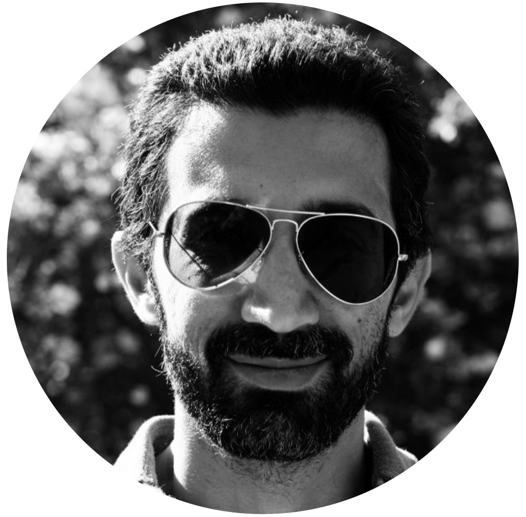 Portrait of Ahmed Farahat wearing sunglasses